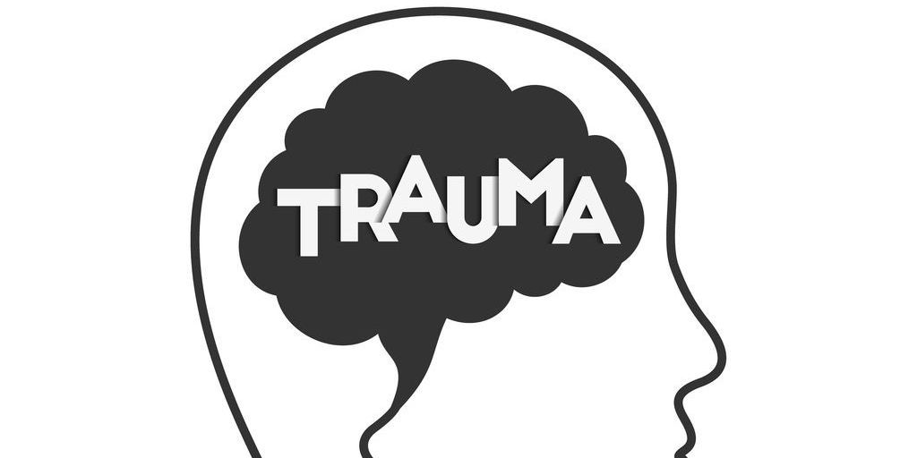 trauma written across a brain